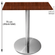 Mesa-Beta-em-Inox-7500-cm--Altura--Disco-Redondo-Tampo-MDP-Quadrado-60-cm-Escarlate--Larg-