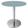 Mesa Beta em Inox 75,00 cm (Altura) Disco Redondo Tampo MDP Redondo 60 cm Cinza (Larg)