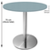 Mesa Beta em Inox 75,00 cm (Altura) Disco Redondo Tampo MDP Redondo 60 cm Cinza (Larg)
