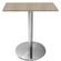 Mesa-Beta-em-Inox-7500-cm--Altura--Disco-Redondo-Tampo-MDP-PE25-Quadrado-70-cm-Nogueira-CasaBlanca