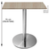 Mesa-Beta-em-Inox-7500-cm--Altura--Disco-Redondo-Tampo-MDP-PE25-Quadrado-70-cm-Nogueira-CasaBlanca