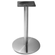 Mesa Beta em Inox 75,00 cm (Altura) Disco Redondo Tampo MDP PE25 Quadrado 80 cm Walnut