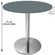 Mesa Beta em Inox 75,00 cm (Altura) Disco Redondo Tampo MDP PE25 Redondo 80 cm Grafito