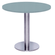 Mesa Beta Big em Inox 75,00 cm (Altura) Disco Redondo Tampo MDP Redondo 60 cm Cinza