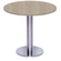 Mesa-Beta-Big-em-Inox-7500-cm--Altura--Disco-Redondo-Tampo-MDP-Redondo-60-cm-Nogueira-CasaBlanca