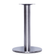 Mesa Beta Big em Inox 75,00 cm (Altura) Disco Redondo Tampo MDP Redondo 60 cm Noce Naturalle