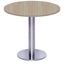 Mesa-Beta-Big-em-Inox-7500-cm--Altura--Disco-Redondo-Tampo-MDP-Redondo-70-cm-Nogueira-CasaBlanca