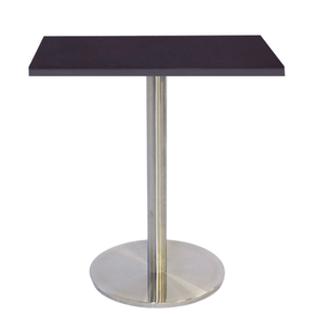 Mesa Bistrô Beta 112,50 cm (Altura) Tampo MDP PE25 Quadrado 60 cm Preto