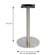 Mesa Bistrô Beta 112,50 cm (Altura) Tampo MDP PE25 Quadrado 60 cm Cinza