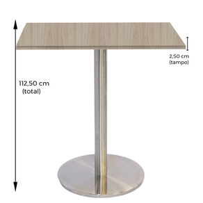 Mesa-Bistro-Beta-11250-cm--Altura--Tampo-MDP-PE25-Quadrado-60-cm-Nogueira-CasaBlanca-