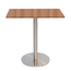 Mesa Bistrô Beta 112,50 cm (Altura) Tampo MDP PE25 Quadrado 60 cm Noce Naturalle