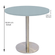 Mesa Bistrô Beta 112,50 cm (Alt) Disco Redondo Tampo MDP Redondo 60 cm (Larg) x 2,50 cm (Alt) Cinza