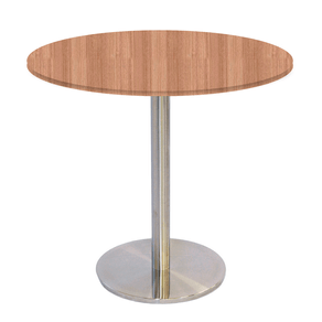 Mesa Bistrô Beta 112,50 cm (Alt) Disco Redondo Tampo MDP Redondo 60 cm (Larg) x 2,50 cm (Alt) Noce Natural Mesa Bistrô Beta 112,50 cm (Alt) Disco Redondo Tampo MDP Redondo 60 cm (Larg) x 2,50 cm (Alt) Noce Natural