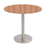 Mesa Bistrô Beta 112,50 cm (Alt) Disco Redondo Tampo MDP Redondo 60 cm (Larg) x 2,50 cm (Alt) Noce Natural