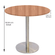 Mesa Bistrô Beta 112,50 cm (Alt) Disco Redondo Tampo MDP Redondo 60 cm (Larg) x 2,50 cm (Alt) Noce Natural