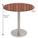Mesa Bistrô Beta 112,50 cm (Alt) Disco Redondo Tampo MDP Redondo 60 cm (Larg) x 2,50 cm (Alt) Walnut