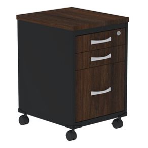 Gaveteiro-Volante-3-gavetas-Wallnut-Preto