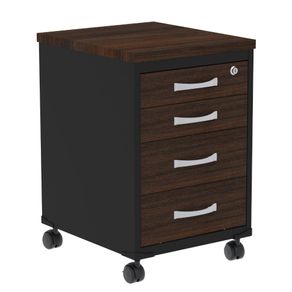 Gaveteiro-Volante-4-Gavetas-Walnut-Preto