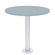 Mesa-Beta-Fixa-Inox-7150-cm--Alt--Disco-Redondo-tampo-cinza