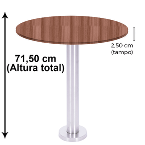 Mesa-Beta-Fixa-Inox-7150-cm--Alt--Disco-Redondo-tampo-walnut-medidas-v2