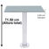 Mesa-Beta-Fixa-Inox-7150-cm--Alt--Disco-Redondo-tampo-cinza-medidasv2