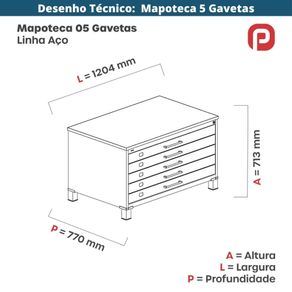 Mapoteca-5-Gavetas-Desenho-Tecnico