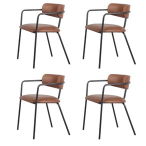 Cadeira-Girona-PU-Caramelo Cadeira-Girona-PU-Caramelo