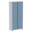 Armario-Alto-2-portas-Pandin-90-cm--Largura--Inmetro-Estrutura-e-Portas-Aco-Cinza-c--Chave-Fechado-de-Lado