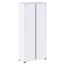 Armario-Alto-2-portas-Pandin-90-cm--Largura--Inmetro-Estrutura-e-Portas-Aco-Cinza-c--Chave-Fechado-de-Lado