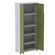 Armario-Alto-2-portas-Pandin-90-cm--Largura--Inmetro-Estrutura-e-Portas-Aco-Cinza-c--Chave-Aberto-de-Lado