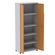 Armario-Alto-2-portas-Pandin-90-cm--Largura--Inmetro-Estrutura-e-Portas-Aco-Cinza-c--Chave-Aberto-de-Lado