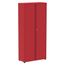 Armario-Alto-2-portas-Pandin-80-cm--Largura--Inmetro-Estrutura-e-Portas-Aco-Cinza-c--Chave-Aberto-de-Lado