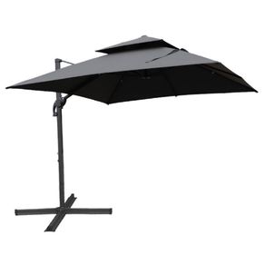 Ombrelone-Lateral-Tulum-Rivatti-300-cm-em-Aluminio-com-Base-Cruz-Capa-Poliester-Grafite