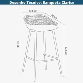 Desenho-Tecnico-Banqueta-Altas-Clarice-Sidera-Rivatti-Polipropileno-Base-Metal-Aco