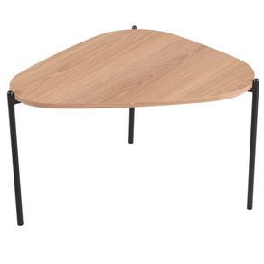 Mesa-de-Centro-Organica-Artesano-59-cm--Largura--em-MDP-Hanover--Mel--e-Pes-em-Aco-Preto