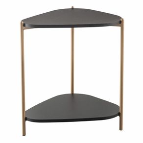Mesa-Lateral-de-Apoio-Organica-Artesano-45-cm--Largura--em-MDP-Nero--Preto--e-Pes-em-Aco-Dourado