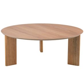 Mesa-de-Centro-Redonda-Organica-Chanfrada-Artesano-80-cm--Larg--MDP-Hanover--Mel--Pes-Madeira-Macica