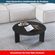 Mesa-de-Centro-Redonda-Organica-Chanfrada-Artesano-80-cm--Larg--MDP-Nero--Preto--Pes-Madeira-Macica-Ambientada