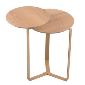 Mesa-Lateral-Industrial-Chanfrada-Artesano-44-cm--Largura--2-Tampos-MDP-Hanover--Mel--Pe-Aco-Dourado