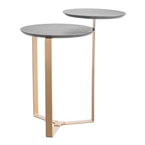 Mesa-Lateral-Industrial-Chanfrada-Artesano-44-cm--Largura--2-Tampos-MDP-Nero--Preto--Pe-Aco-Dourado