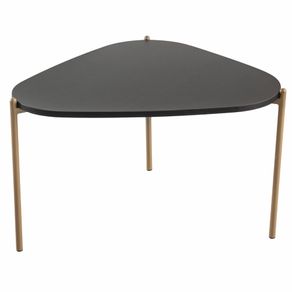 Mesa-de-Centro-Organica-Artesano-59-cm--Largura--em-MDP-Nero--Preto--e-Pes-em-Aco-Dourado