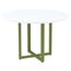 Mesa-de-Reuniao-Redonda-P25-Pandin-110-cm--Largura--Tampo-MDP-Branco-Pe-Aco-Tubular-Verde-Miro
