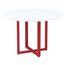 Mesa-de-Reuniao-Redonda-P25-Pandin-110-cm--Largura--Tampo-MDP-Branco-Pe-Aco-Tubular-Vermelho