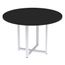 Mesa-de-Reuniao-Redonda-P25-Pandin-110-cm--Largura--Tampo-MDP-Preto-Pe-Aco-Tubular-Branco