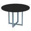 Mesa-de-Reuniao-Redonda-P25-Pandin-110-cm--Largura--Tampo-MDP-Preto-Pe-Aco-Tubular-Azul-Dali