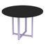 Mesa-de-Reuniao-Redonda-P25-Pandin-110-cm--Largura--Tampo-MDP-Preto-Pe-Aco-Tubular-Lilas