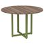 Mesa-de-Reuniao-Redonda-P25-Pandin-110-cm--Largura--Tampo-MDP-Walnut-Pe-Aco-Tubular-Verde-Miro
