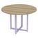 Mesa-de-Reuniao-Redonda-P25-Pandin-110-cm--Largura--Tampo-MDP-Noce-Naturalle-Pe-Aco-Tubular-Lilas Mesa-de-Reuniao-Redonda-P25-Pandin-110-cm--Largura--Tampo-MDP-Noce-Naturalle-Pe-Aco-Tubular-Lilas