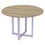 Mesa-de-Reuniao-Redonda-P25-Pandin-110-cm--Largura--Tampo-MDP-Noce-Naturalle-Pe-Aco-Tubular-Lilas