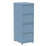 Armario-de-Arquivo-Oficio-4-Gavetas-Pandin-47cm--Larg--Estrutura-e-Gavetas-Azul-Dali-Branco-c--Chave